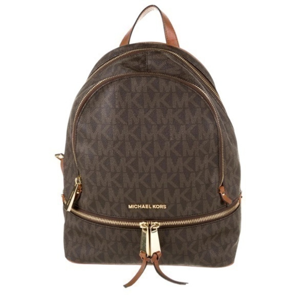 Like new  MICHAEL MICHAEL KORS RHEA
MONOGRAM BACKPACK